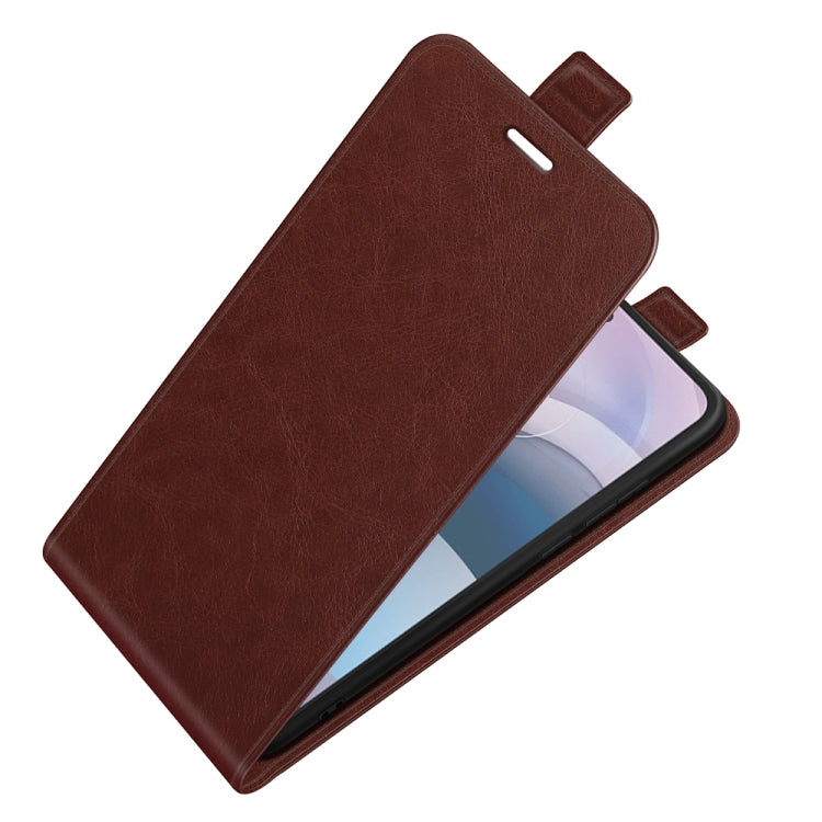 For Motorola Moto One 5G Ace R64 Texture Single Vertical Flip Leather Protective Case with Card Slots & Photo Frame