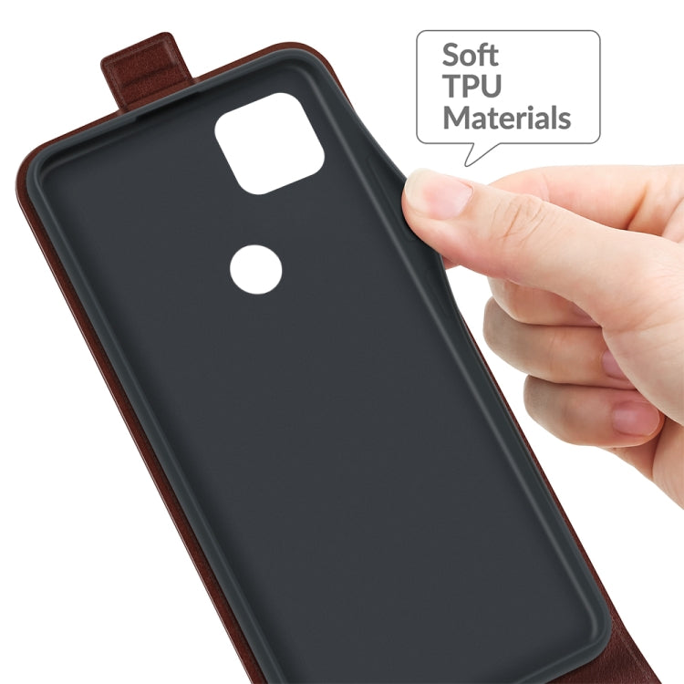 For Motorola Moto One 5G Ace R64 Texture Single Vertical Flip Leather Protective Case with Card Slots & Photo Frame
