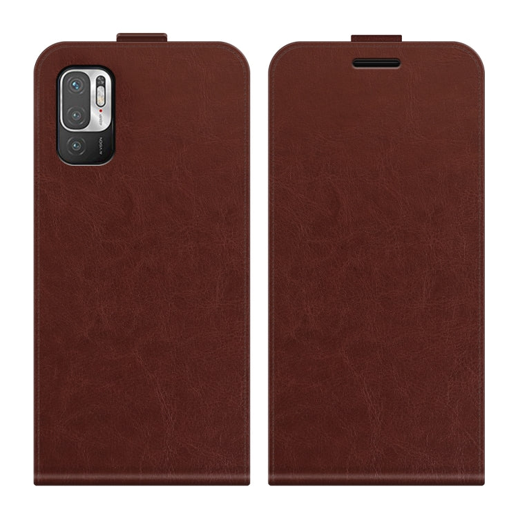 For Xiaomi Redmi Note 10 5G R64 Texture Single Vertical Flip Leather Protective Case with Card Slots & Photo Frame