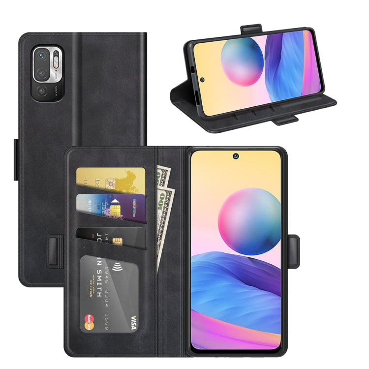 For Xiaomi Redmi Note 10 5G Dual-side Magnetic Buckle Horizontal Flip Leather Case with Holder & Card Slots & Wallet
