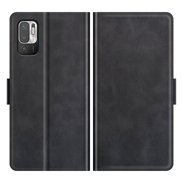 For Xiaomi Redmi Note 10 5G Dual-side Magnetic Buckle Horizontal Flip Leather Case with Holder & Card Slots & Wallet