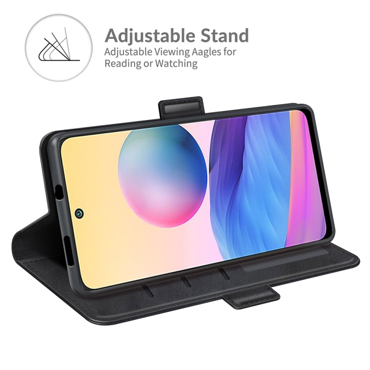 For Xiaomi Redmi Note 10 5G Dual-side Magnetic Buckle Horizontal Flip Leather Case with Holder & Card Slots & Wallet