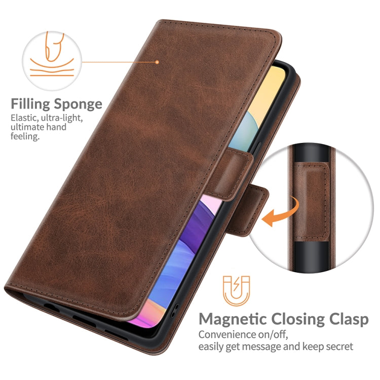 For Xiaomi Redmi Note 10 5G Dual-side Magnetic Buckle Horizontal Flip Leather Case with Holder & Card Slots & Wallet
