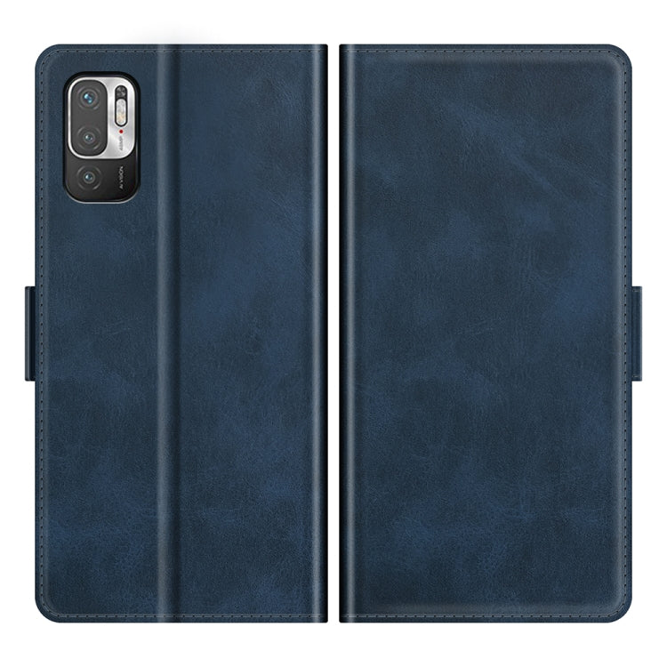 For Xiaomi Redmi Note 10 5G Dual-side Magnetic Buckle Horizontal Flip Leather Case with Holder & Card Slots & Wallet