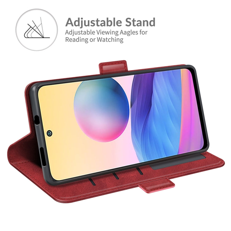 For Xiaomi Redmi Note 10 5G Dual-side Magnetic Buckle Horizontal Flip Leather Case with Holder & Card Slots & Wallet