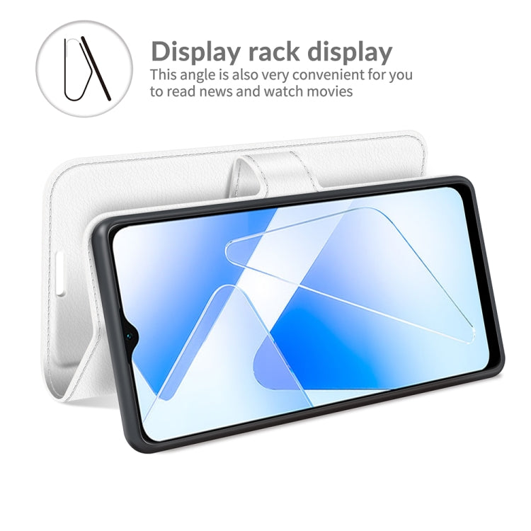 For OPPO A55 5G Litchi Texture Horizontal Flip Protective Case with Holder & Card Slots & Wallet