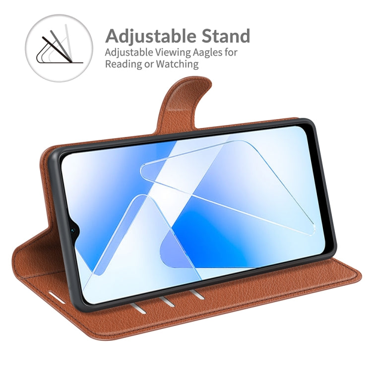 For OPPO A55 5G Litchi Texture Horizontal Flip Protective Case with Holder & Card Slots & Wallet