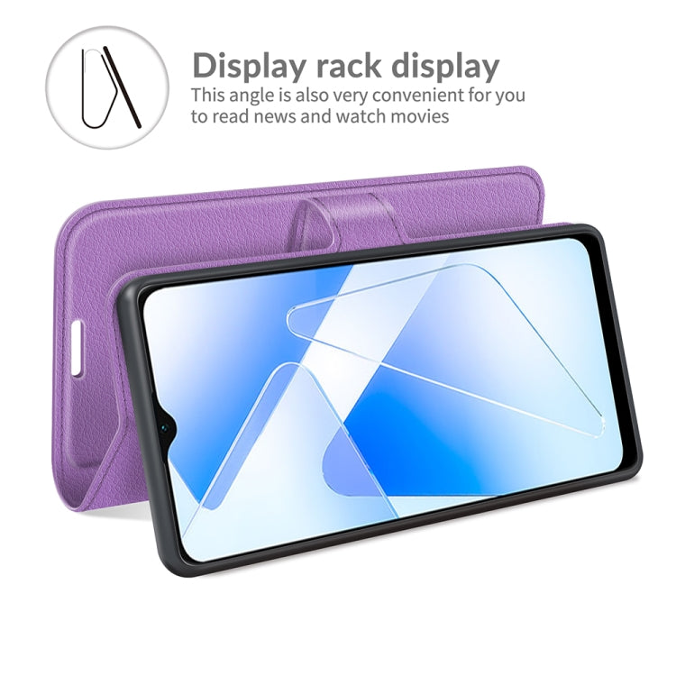 For OPPO A55 5G Litchi Texture Horizontal Flip Protective Case with Holder & Card Slots & Wallet