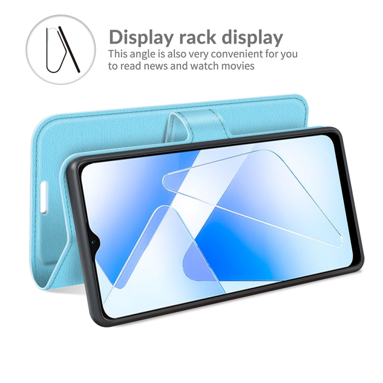 For OPPO A55 5G Litchi Texture Horizontal Flip Protective Case with Holder & Card Slots & Wallet