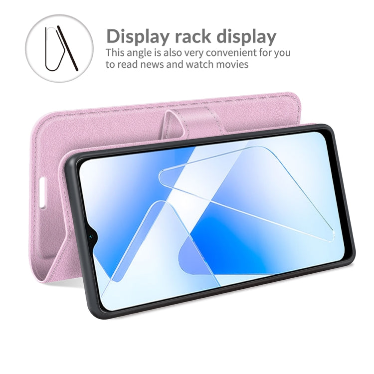 For OPPO A55 5G Litchi Texture Horizontal Flip Protective Case with Holder & Card Slots & Wallet