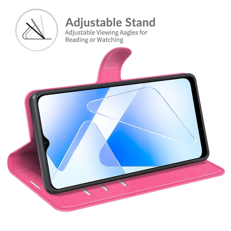 For OPPO A55 5G Litchi Texture Horizontal Flip Protective Case with Holder & Card Slots & Wallet