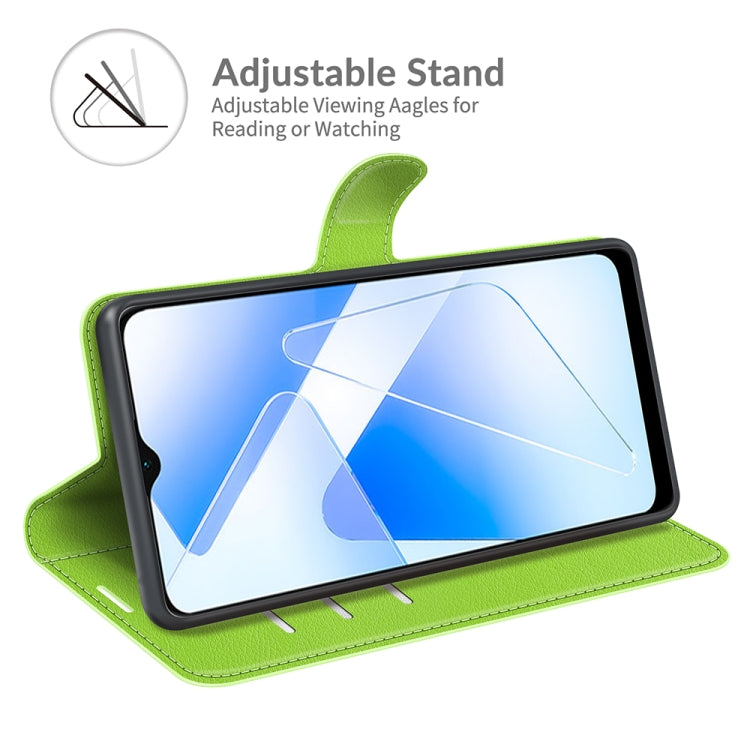 For OPPO A55 5G Litchi Texture Horizontal Flip Protective Case with Holder & Card Slots & Wallet