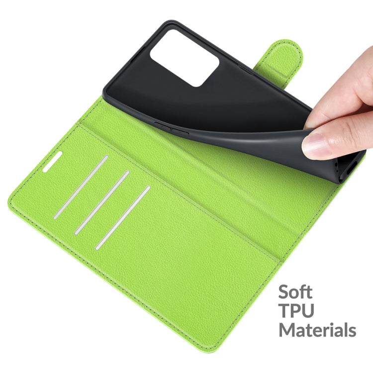 For OPPO A55 5G Litchi Texture Horizontal Flip Protective Case with Holder & Card Slots & Wallet