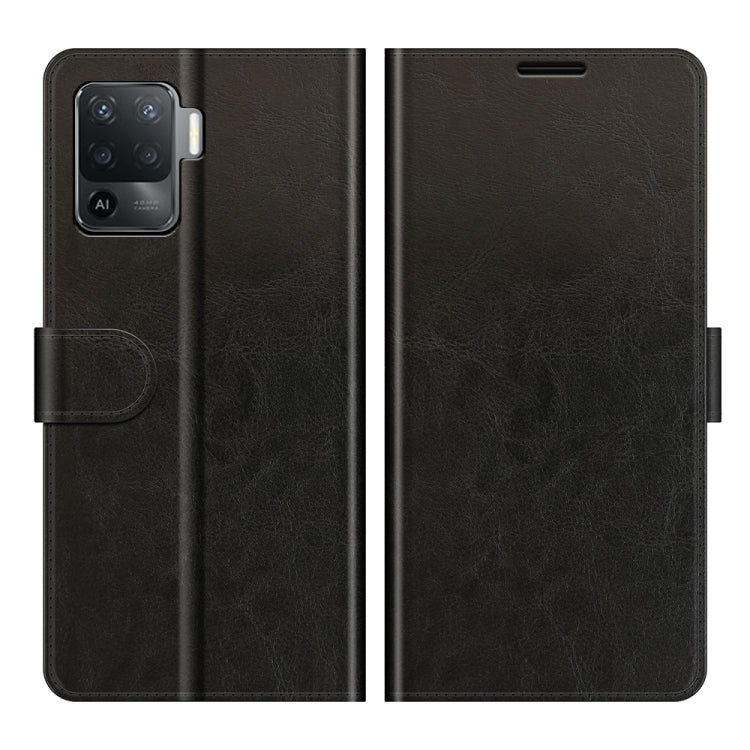 For OPPO A94 4G / F19 Pro / Reno5 Lite R64 Texture Single Horizontal Flip Protective Case with Holder & Card Slots & Wallet& Photo Frame