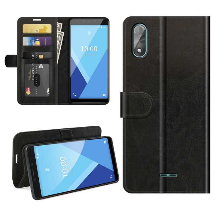 For WIKO Y51 R64 Texture Single Horizontal Flip Protective Case with Holder & Card Slots & Wallet& Photo Frame