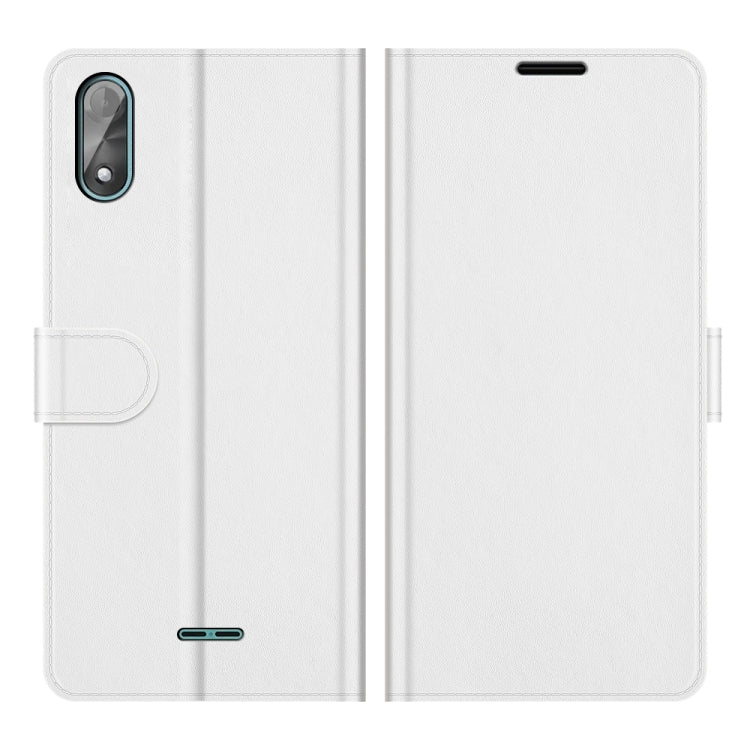 For WIKO Y51 R64 Texture Single Horizontal Flip Protective Case with Holder & Card Slots & Wallet& Photo Frame