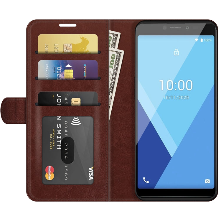 For WIKO Y51 R64 Texture Single Horizontal Flip Protective Case with Holder & Card Slots & Wallet& Photo Frame