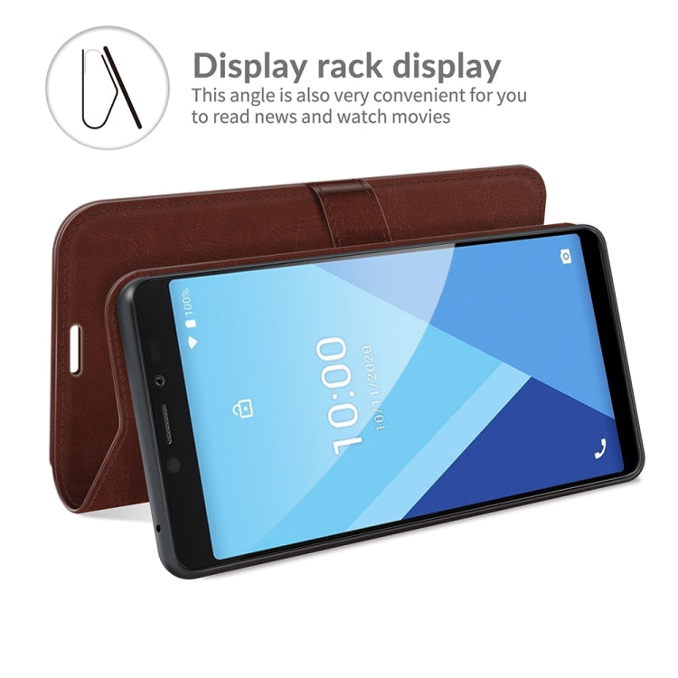For WIKO Y51 R64 Texture Single Horizontal Flip Protective Case with Holder & Card Slots & Wallet& Photo Frame