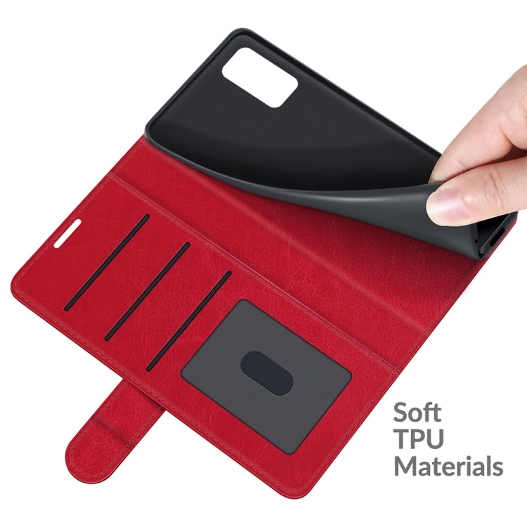 For Wiko Power U20 R64 Texture Single Horizontal Flip Protective Case with Holder & Card Slots & Wallet& Photo Frame