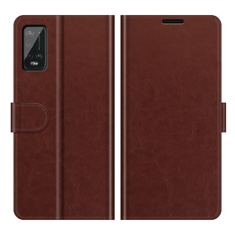 For Wiko Power U20 R64 Texture Single Horizontal Flip Protective Case with Holder & Card Slots & Wallet& Photo Frame