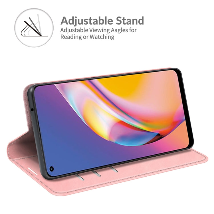 For OPPO A94 4G / F19 Pro / Reno5 Lite Retro-skin Business Magnetic Suction Leather Case with Holder & Card Slots & Wallet