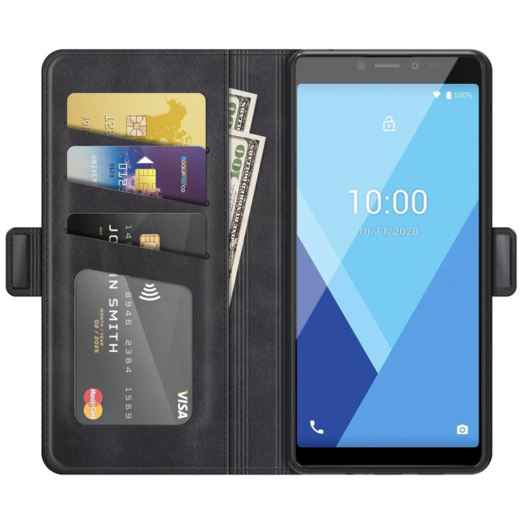 For Wiko Y51 Dual-side Magnetic Buckle Horizontal Flip Leather Case with Holder & Card Slots & Wallet