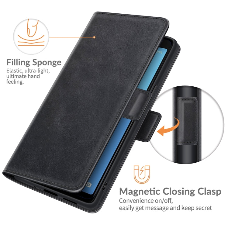 For Wiko Y51 Dual-side Magnetic Buckle Horizontal Flip Leather Case with Holder & Card Slots & Wallet