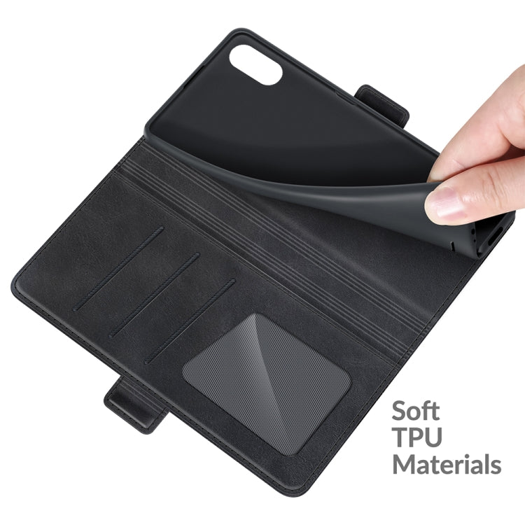 For Wiko Y51 Dual-side Magnetic Buckle Horizontal Flip Leather Case with Holder & Card Slots & Wallet