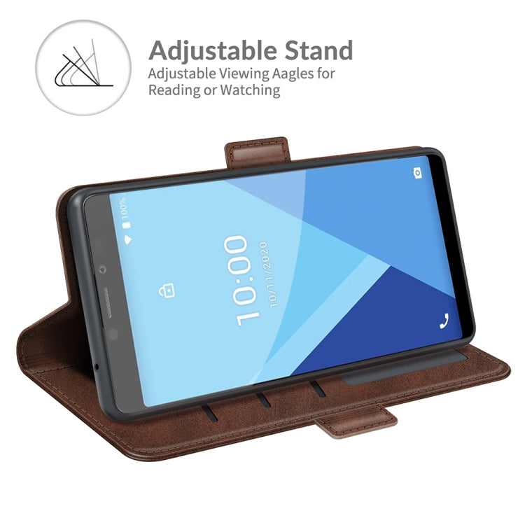 For Wiko Y51 Dual-side Magnetic Buckle Horizontal Flip Leather Case with Holder & Card Slots & Wallet