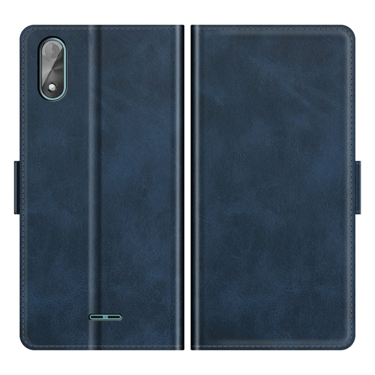 For Wiko Y51 Dual-side Magnetic Buckle Horizontal Flip Leather Case with Holder & Card Slots & Wallet