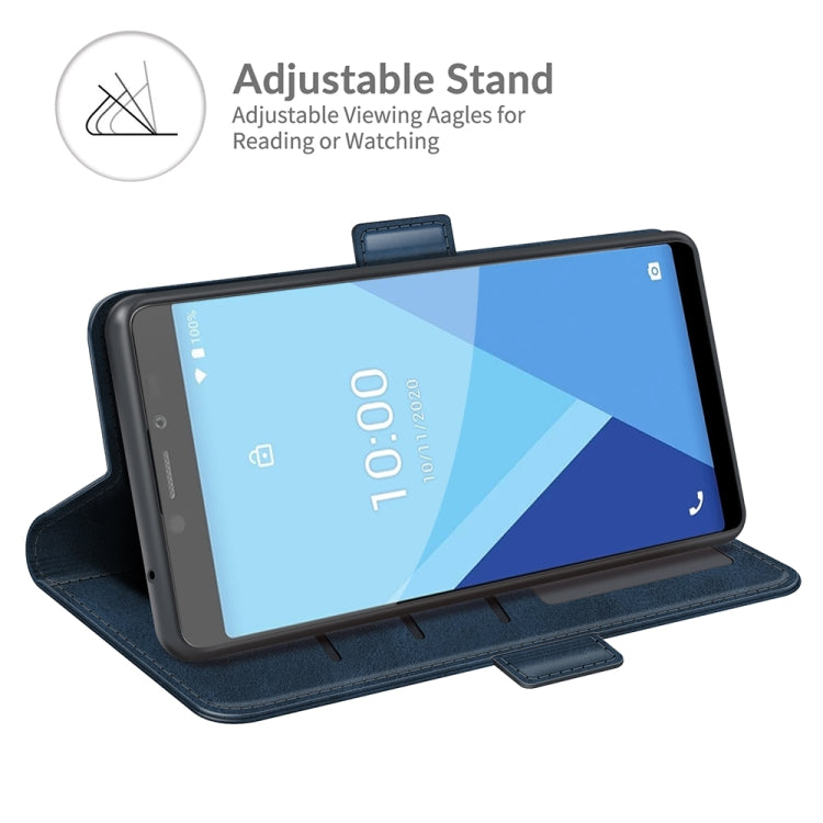 For Wiko Y51 Dual-side Magnetic Buckle Horizontal Flip Leather Case with Holder & Card Slots & Wallet