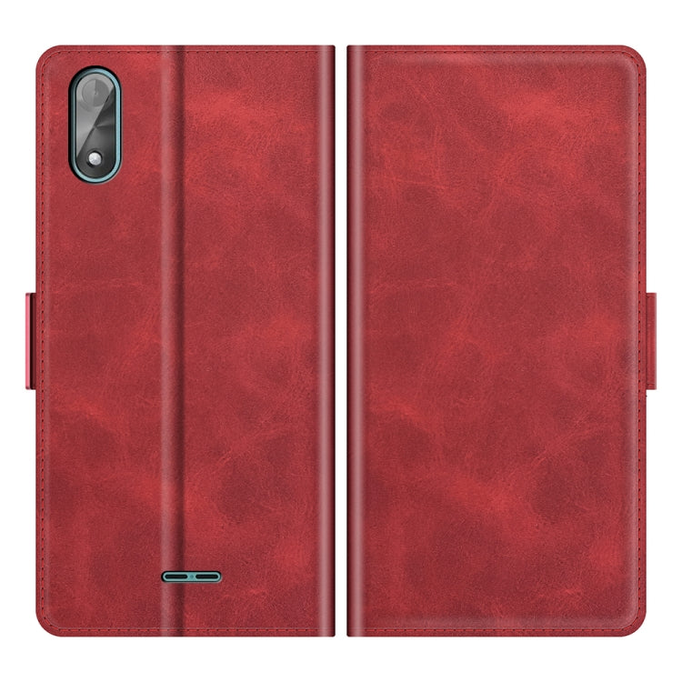 For Wiko Y51 Dual-side Magnetic Buckle Horizontal Flip Leather Case with Holder & Card Slots & Wallet