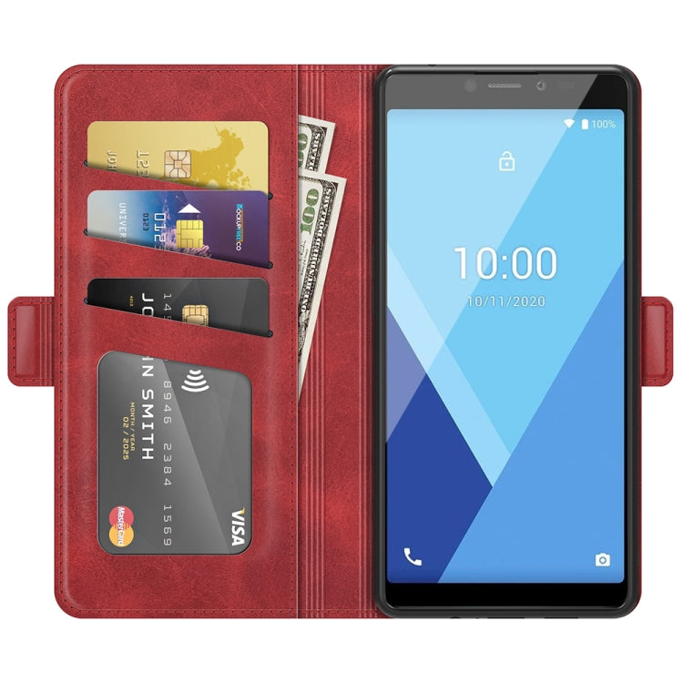 For Wiko Y51 Dual-side Magnetic Buckle Horizontal Flip Leather Case with Holder & Card Slots & Wallet