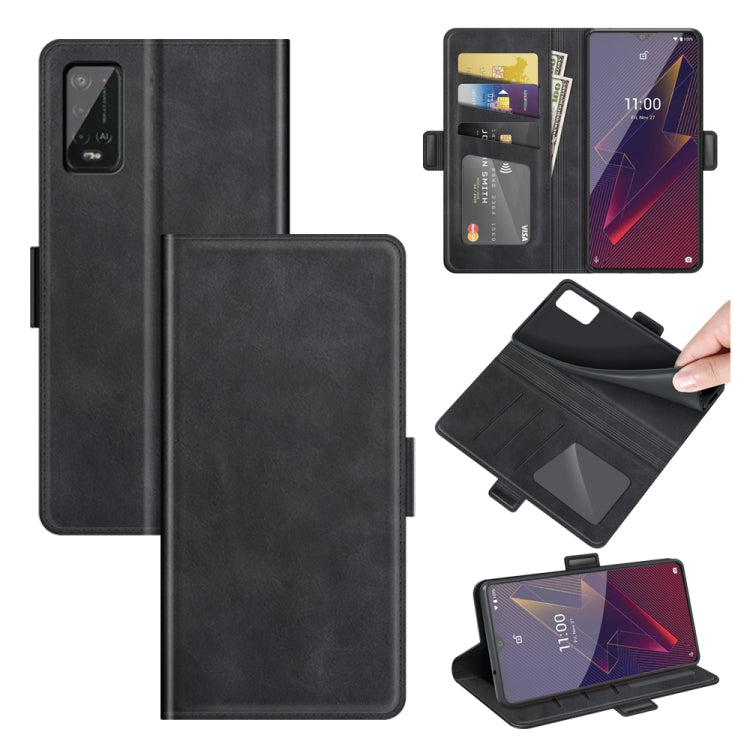 For Wiko Power U20 Dual-side Magnetic Buckle Horizontal Flip Leather Case with Holder & Card Slots & Wallet