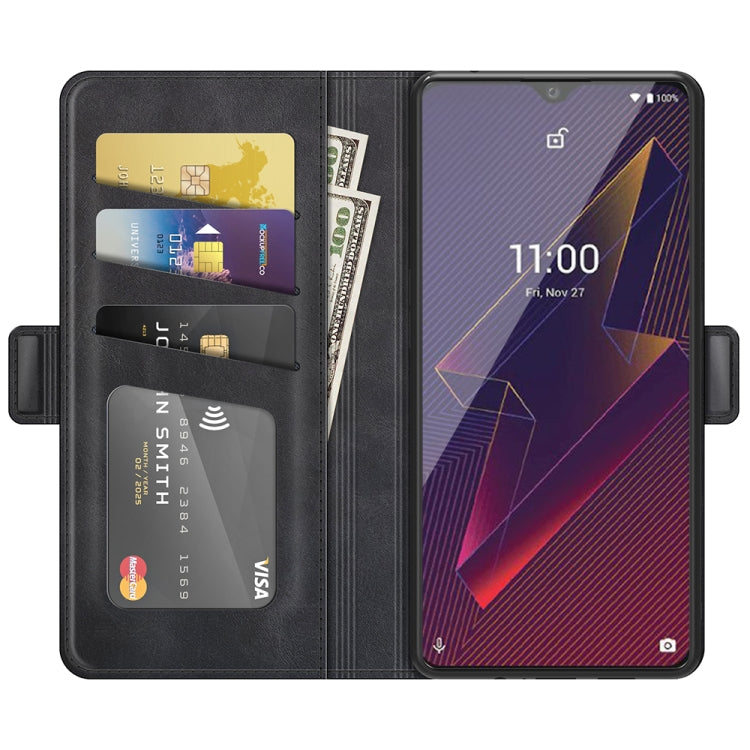 For Wiko Power U20 Dual-side Magnetic Buckle Horizontal Flip Leather Case with Holder & Card Slots & Wallet
