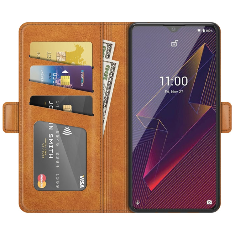 For Wiko Power U20 Dual-side Magnetic Buckle Horizontal Flip Leather Case with Holder & Card Slots & Wallet
