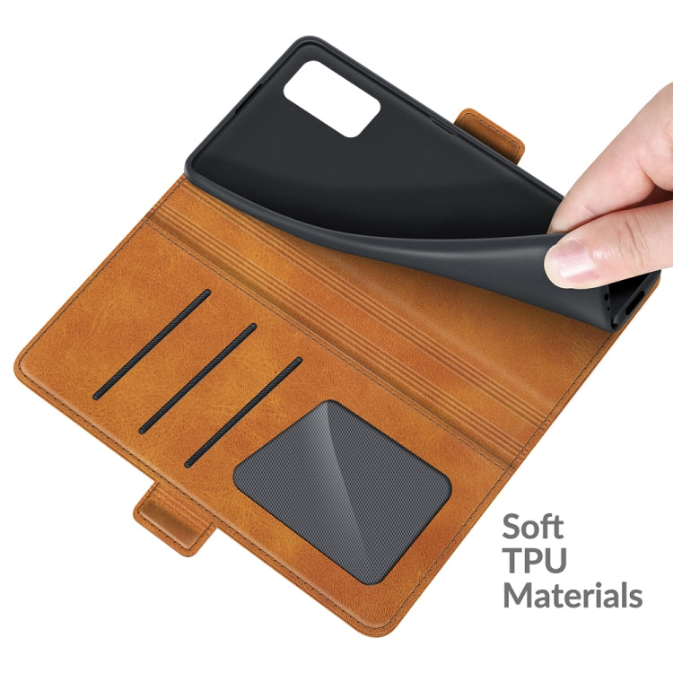 For Wiko Power U20 Dual-side Magnetic Buckle Horizontal Flip Leather Case with Holder & Card Slots & Wallet