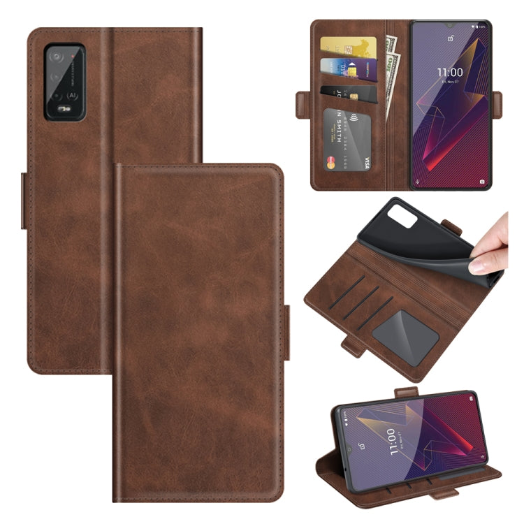 For Wiko Power U20 Dual-side Magnetic Buckle Horizontal Flip Leather Case with Holder & Card Slots & Wallet