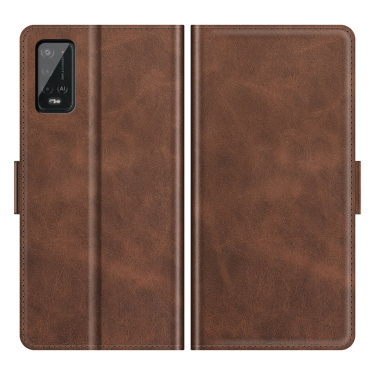 For Wiko Power U20 Dual-side Magnetic Buckle Horizontal Flip Leather Case with Holder & Card Slots & Wallet