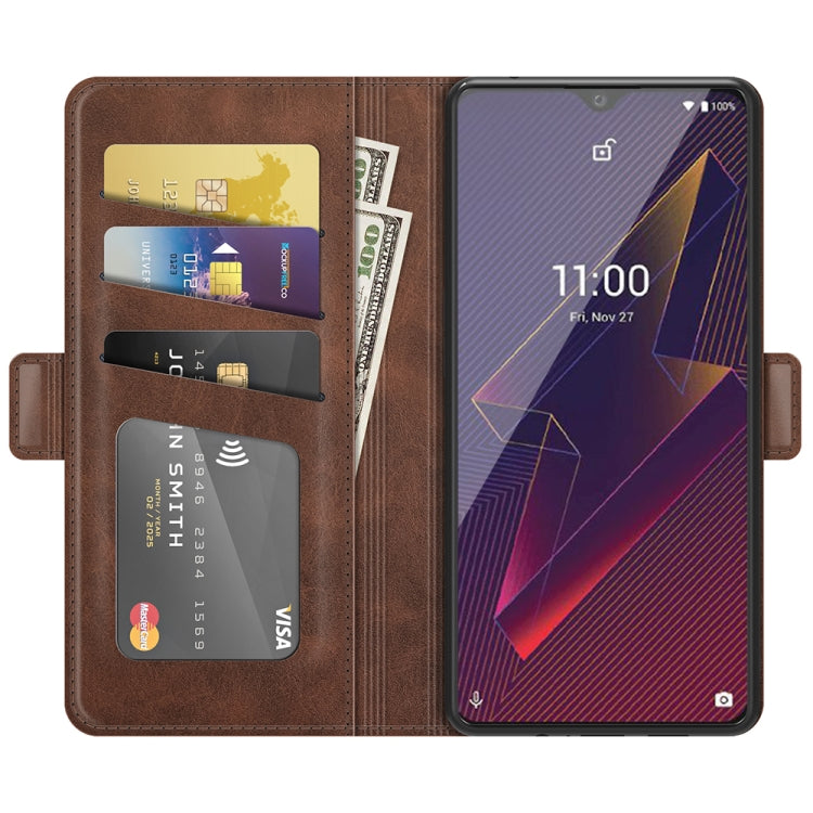 For Wiko Power U20 Dual-side Magnetic Buckle Horizontal Flip Leather Case with Holder & Card Slots & Wallet