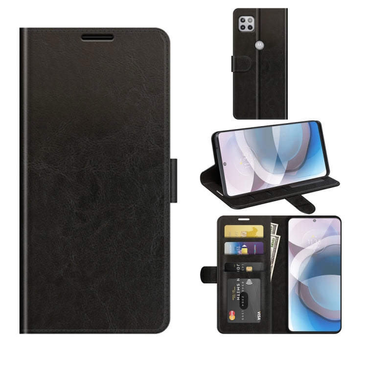 For Motorola Moto One 5G Ace R64 Texture Single Horizontal Flip Protective Case with Holder & Card Slots & Wallet& Photo Frame