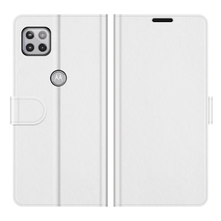 For Motorola Moto One 5G Ace R64 Texture Single Horizontal Flip Protective Case with Holder & Card Slots & Wallet& Photo Frame