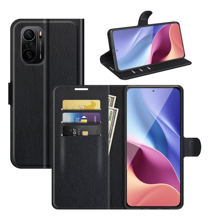 For Xiaomi Redmi K40 / K40 Pro / Poco F3 / Mi 11i Litchi Texture Horizontal Flip Protective Case with Holder & Card Slots & Wallet