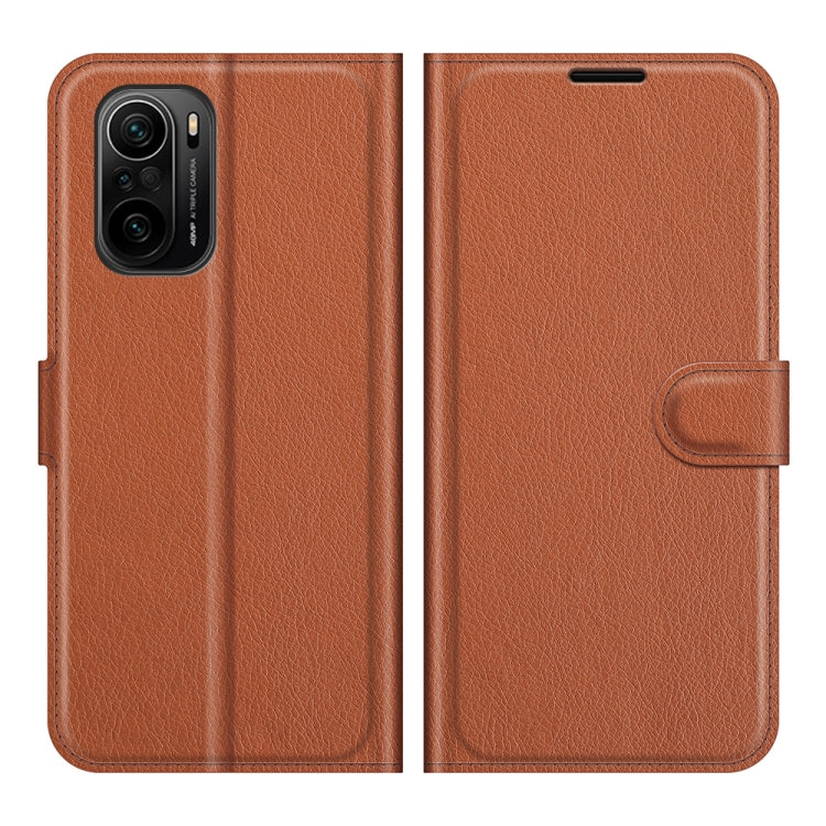 For Xiaomi Redmi K40 / K40 Pro / Poco F3 / Mi 11i Litchi Texture Horizontal Flip Protective Case with Holder & Card Slots & Wallet