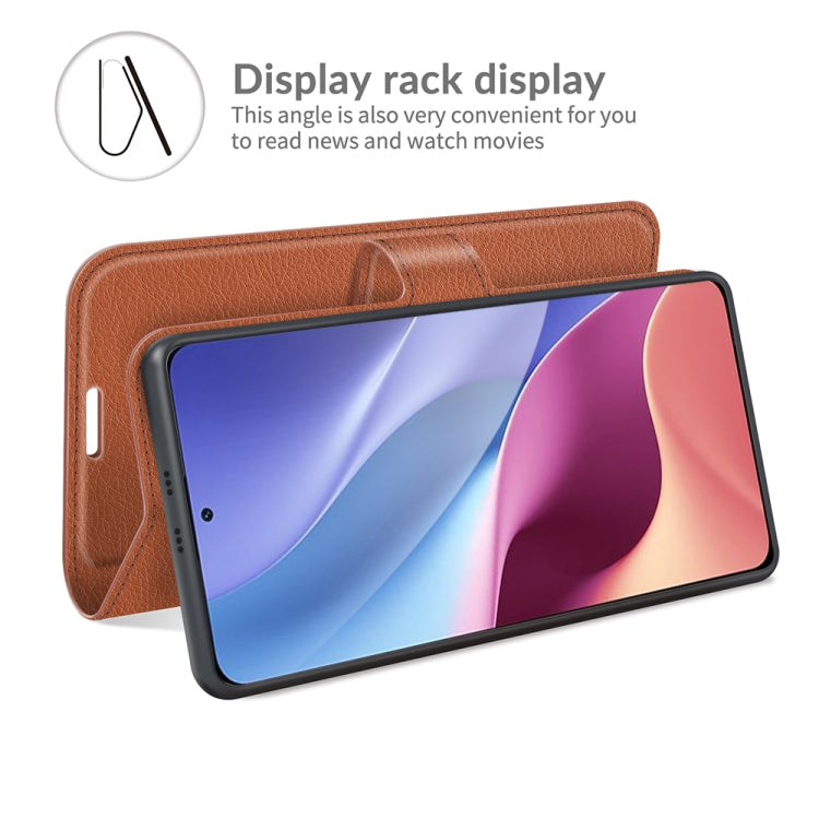 For Xiaomi Redmi K40 / K40 Pro / Poco F3 / Mi 11i Litchi Texture Horizontal Flip Protective Case with Holder & Card Slots & Wallet
