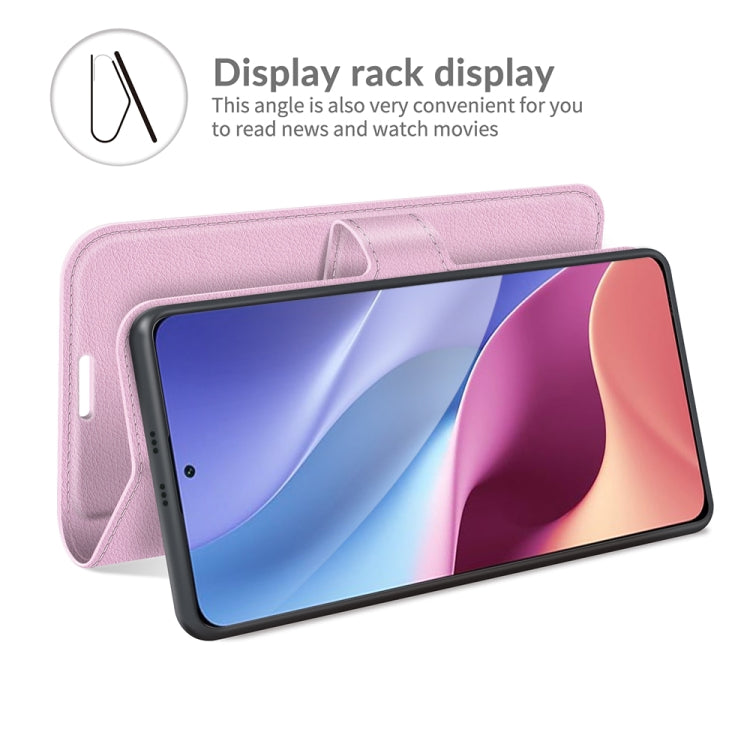 For Xiaomi Redmi K40 / K40 Pro / Poco F3 / Mi 11i Litchi Texture Horizontal Flip Protective Case with Holder & Card Slots & Wallet