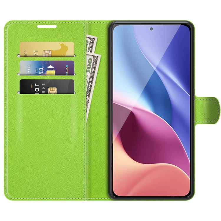For Xiaomi Redmi K40 / K40 Pro / Poco F3 / Mi 11i Litchi Texture Horizontal Flip Protective Case with Holder & Card Slots & Wallet