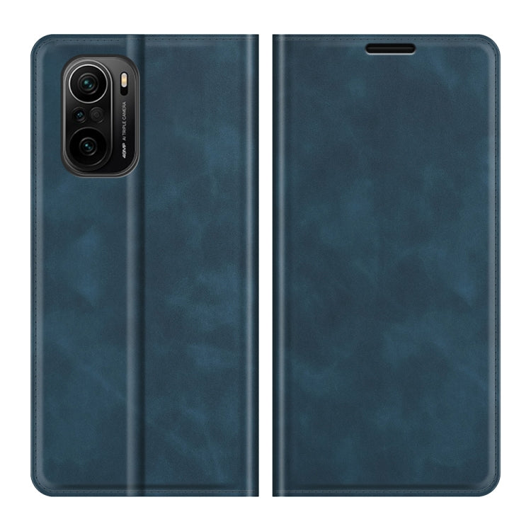 For Xiaomi Redmi K40 / K40 Pro / Poco F3 / Mi 11i Retro-skin Business Magnetic Suction Leather Case with Holder & Card Slots & Wallet
