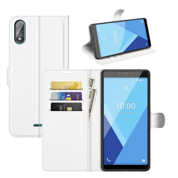 For Wiko Y51 Litchi Texture Horizontal Flip Protective Case with Holder & Card Slots & Wallet