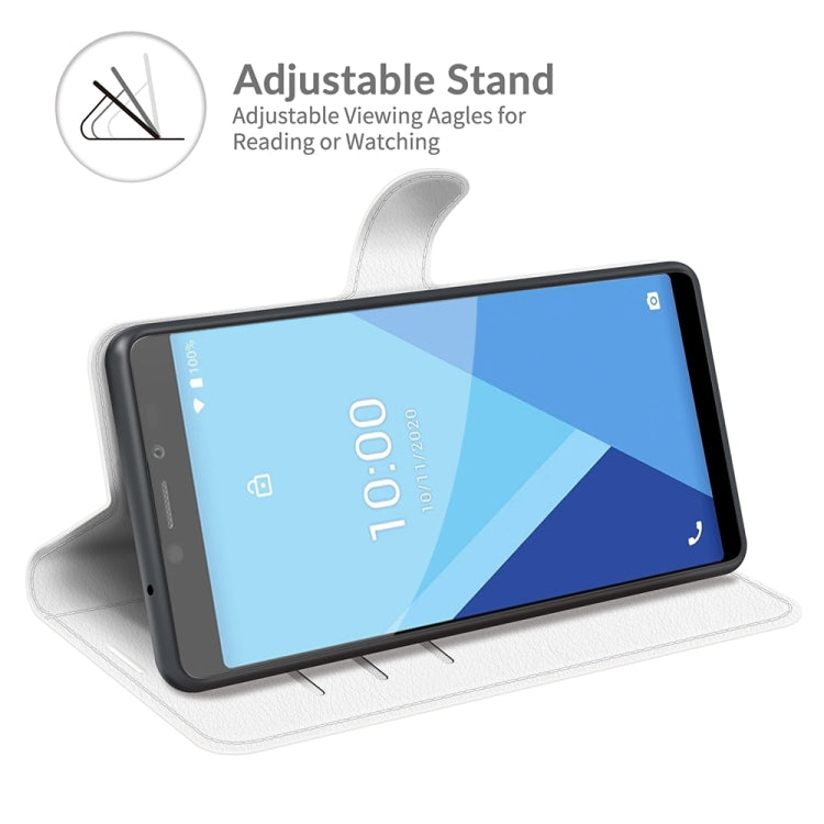 For Wiko Y51 Litchi Texture Horizontal Flip Protective Case with Holder & Card Slots & Wallet